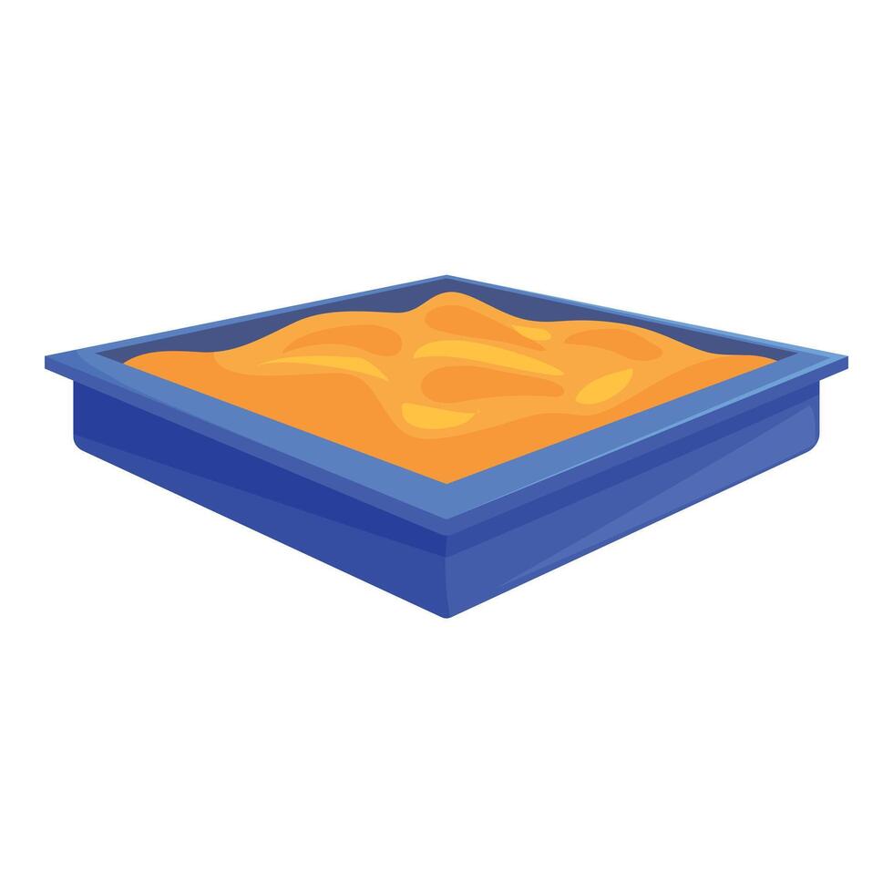 Sandbox full of sand providing hours of fun for children vector