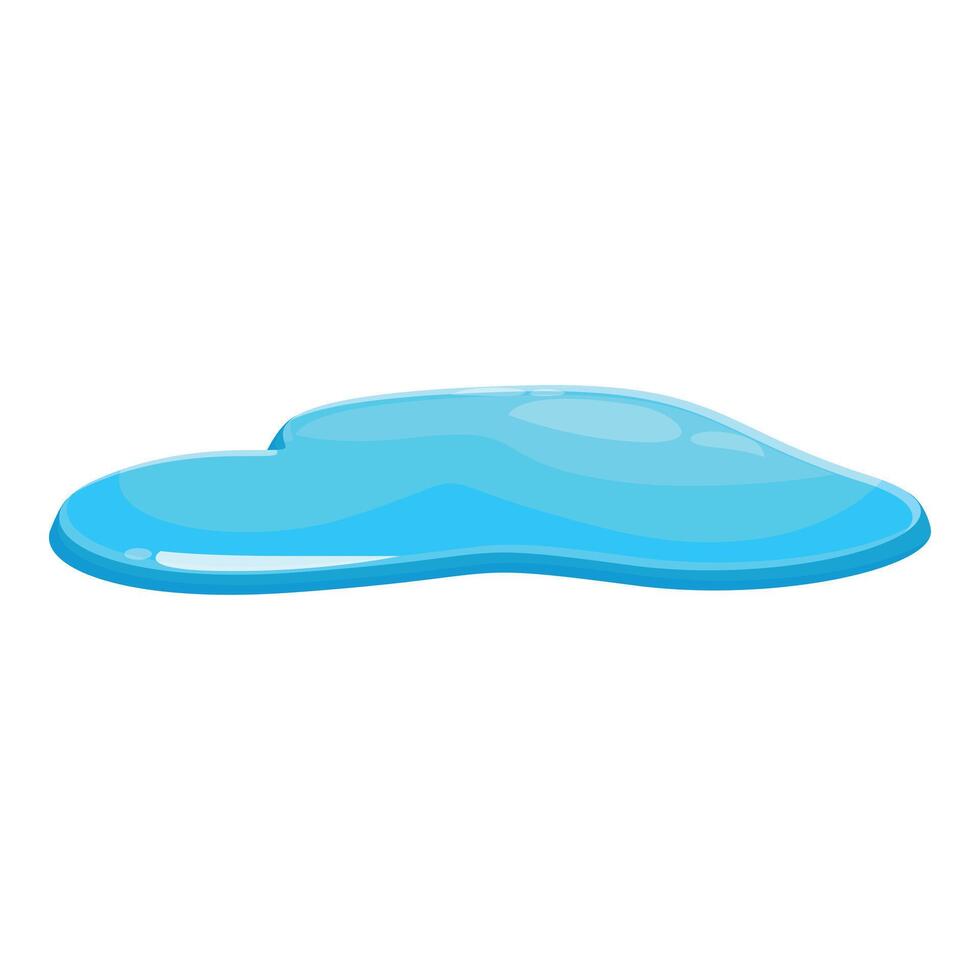 Blue liquid substance forming a puddle on the floor vector
