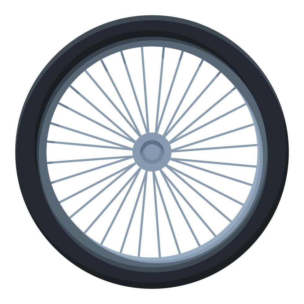 Bicycle wheel with tire presenting modern transportation concept vector