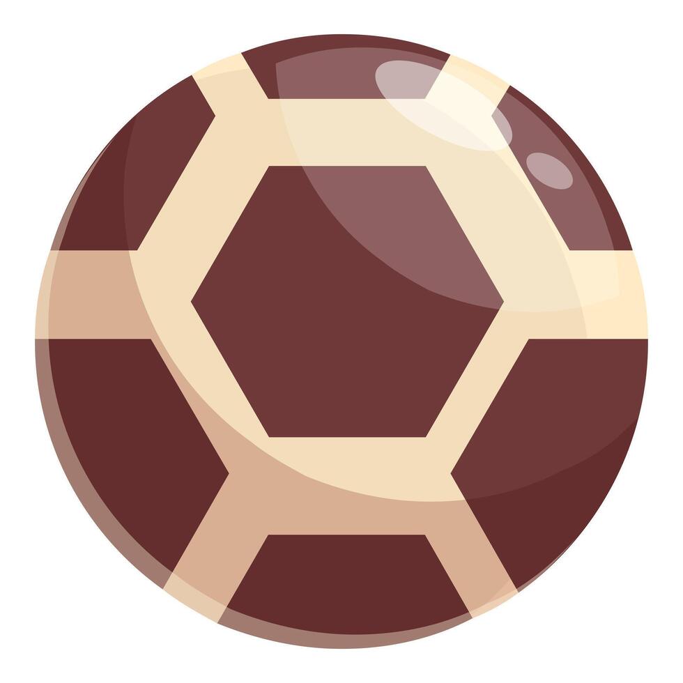Classic brown and beige soccer ball, ready for a game vector
