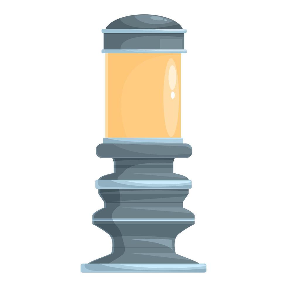 Street lamp standing tall and illuminating the night vector