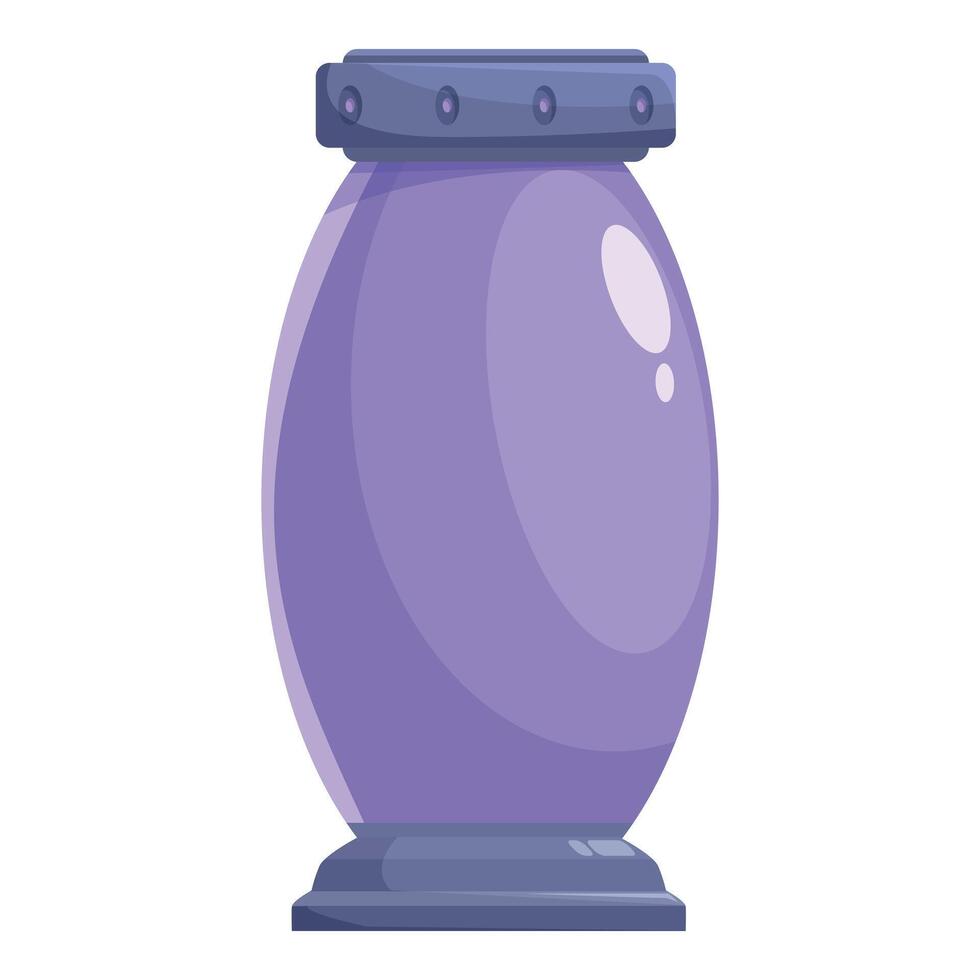 Magic potion in glass jar with metal lid for a fantasy game vector