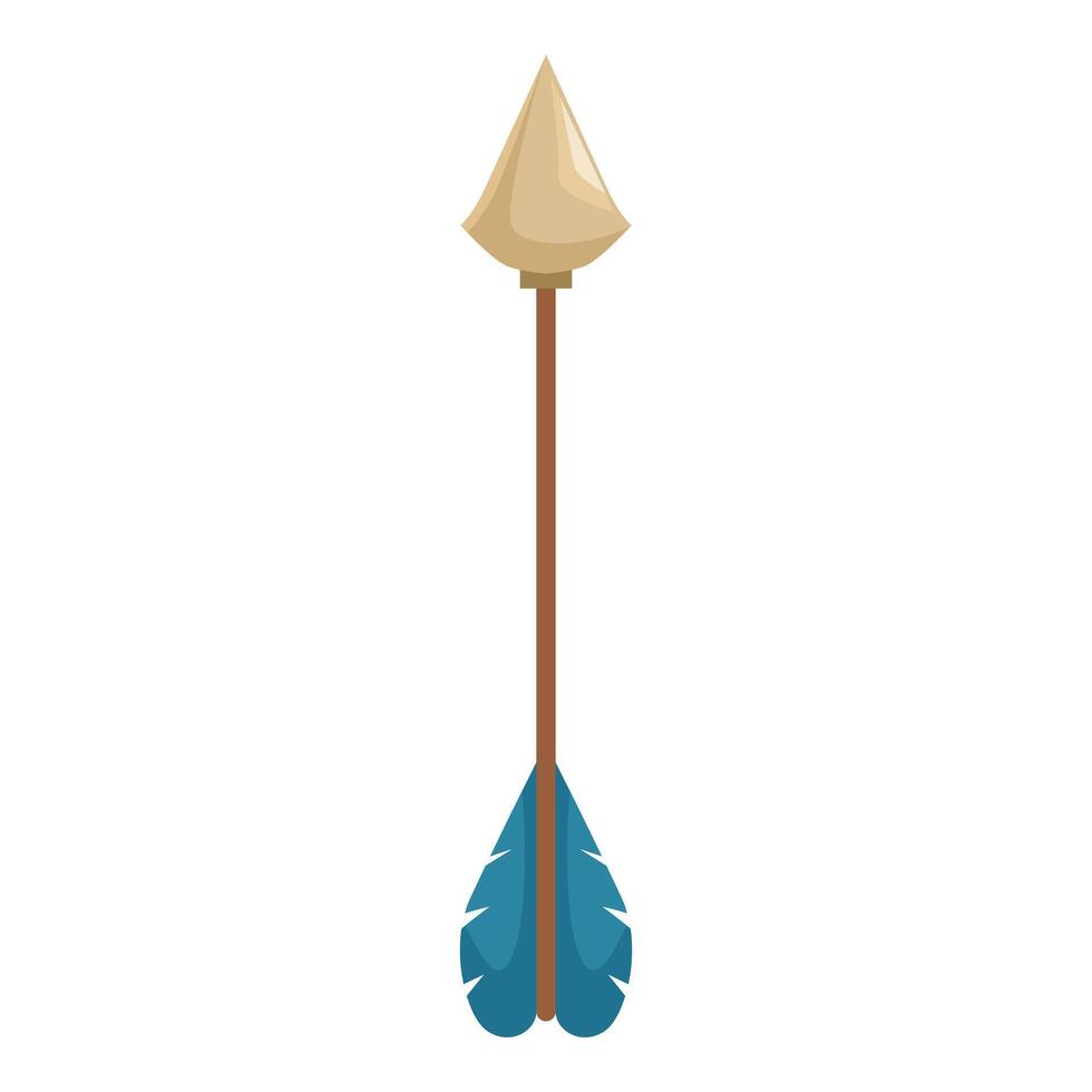 Single primitive hunting arrow pointing upwards vector