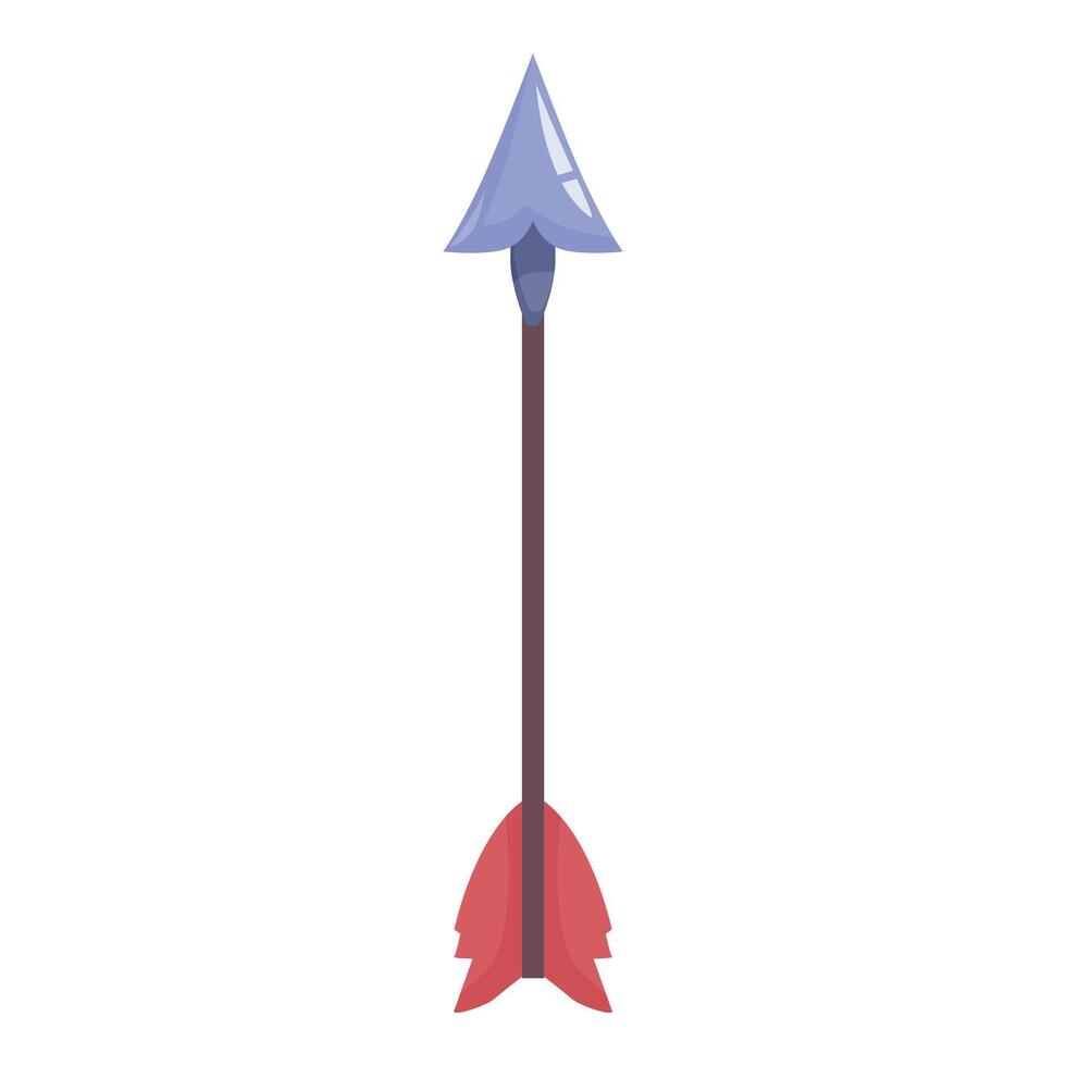 Sharp metal arrow pointing up isolated on white background vector