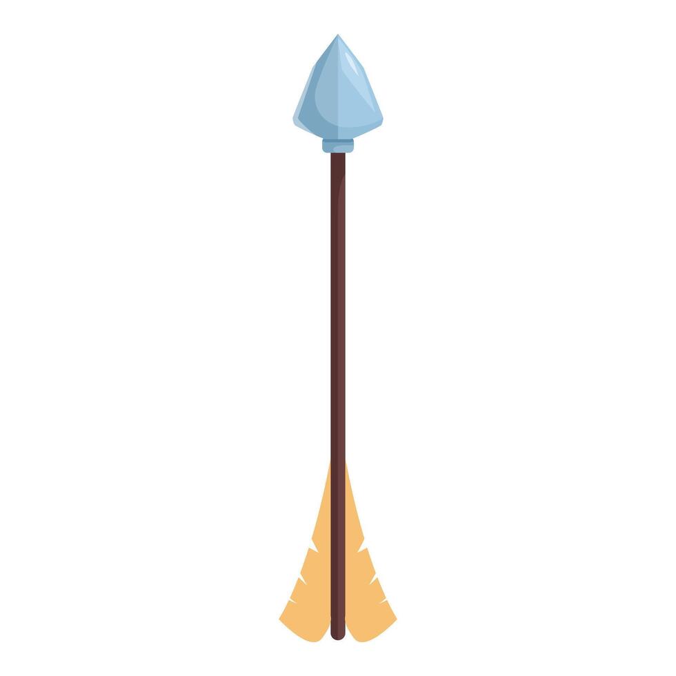 Ancient wooden arrow pointing up isolated on white background vector