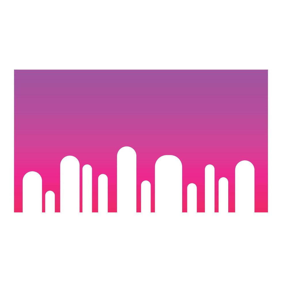 Pink and purple gradient background with white paint dripping effect vector