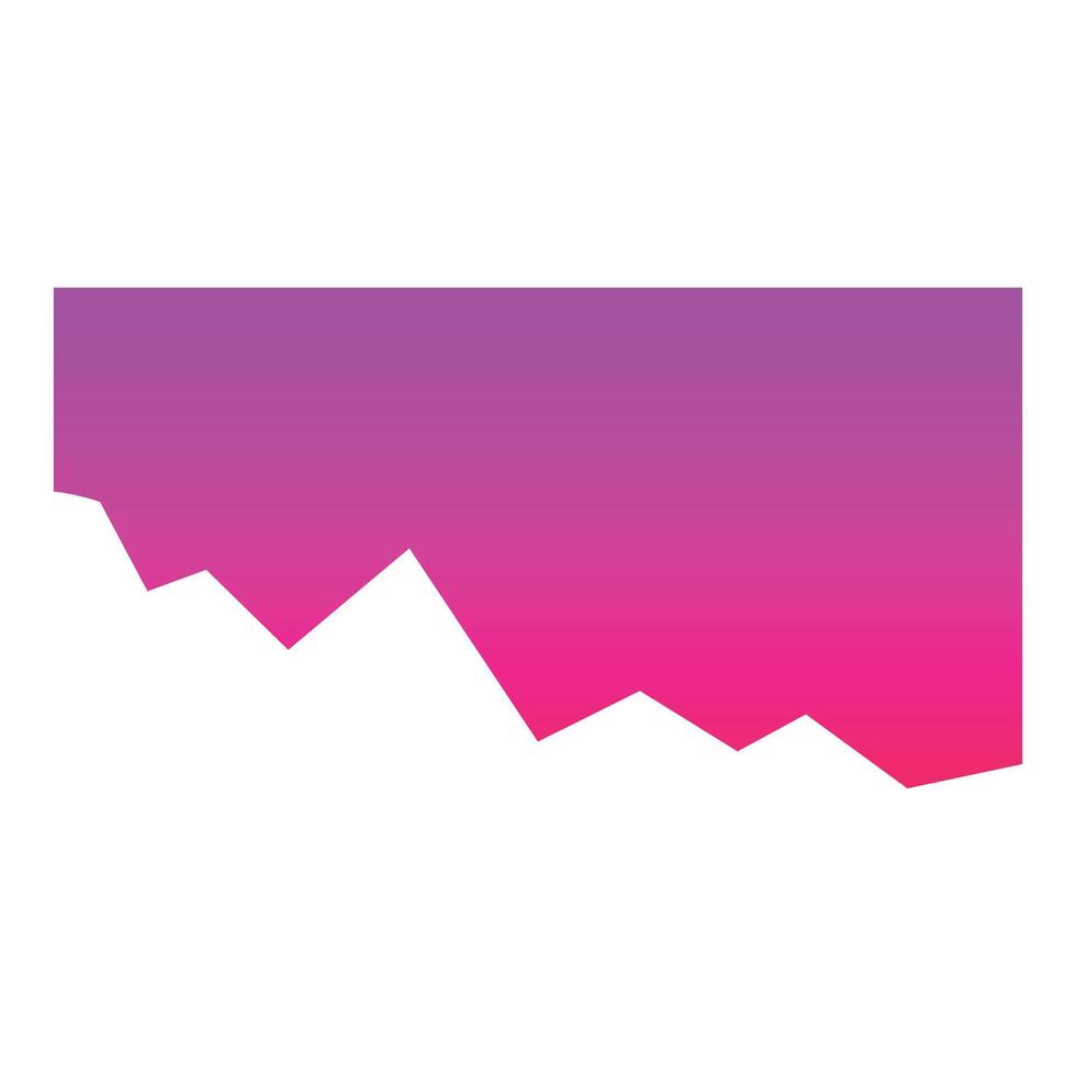 Abstract modern gradient background with jagged edge in pink and purple vector