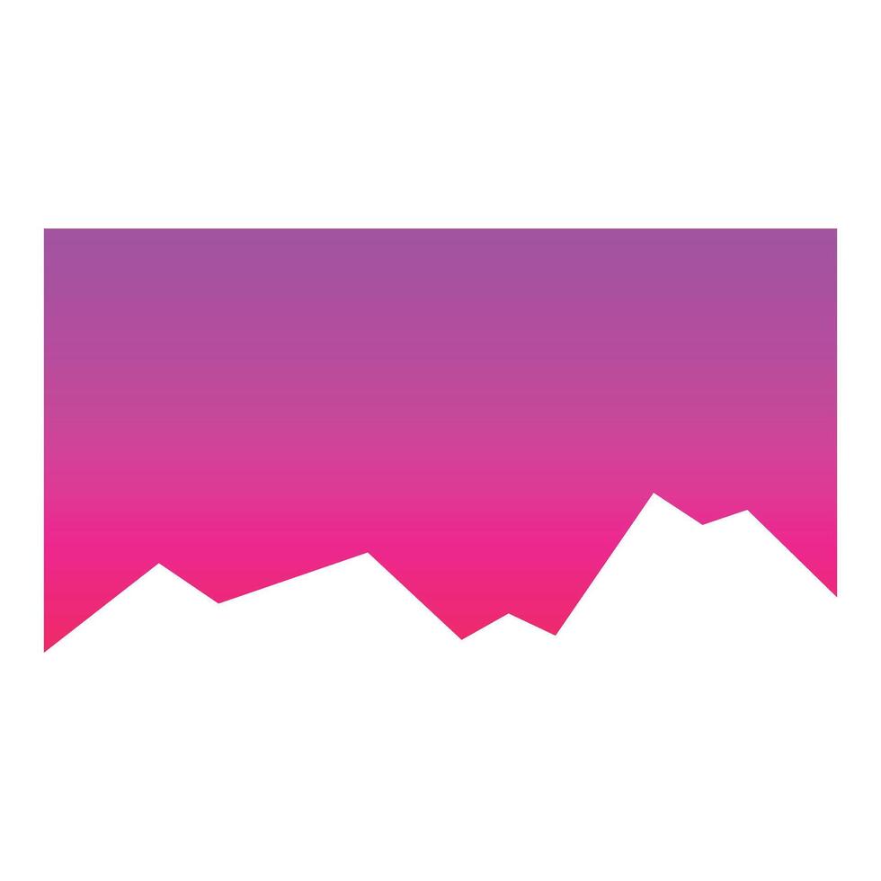 Abstract colorful background with geometric shapes creating a mountain silhouette vector