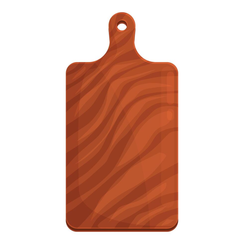 Empty wooden cutting board showing wood grain vector