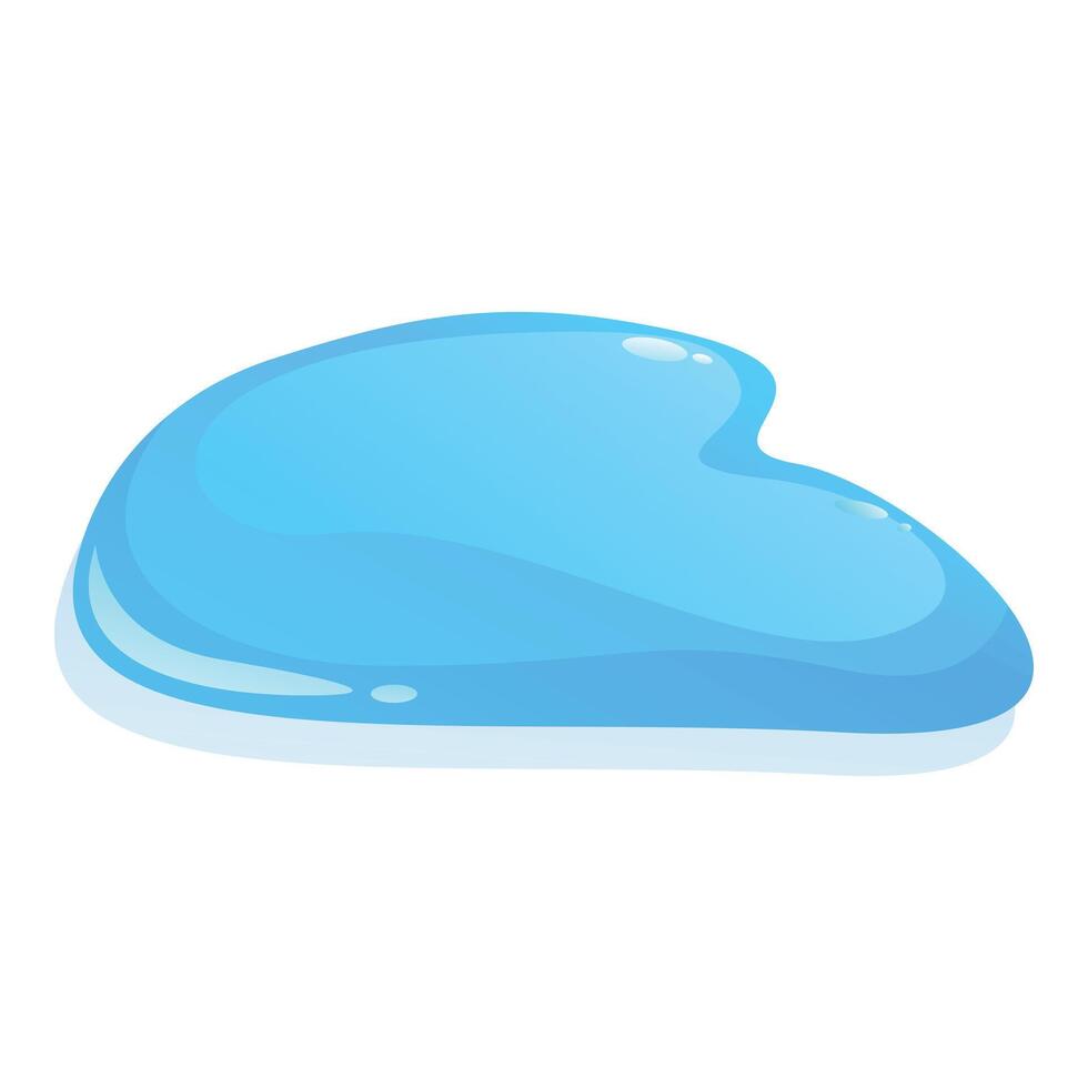 Blue liquid puddle spreading on the floor vector
