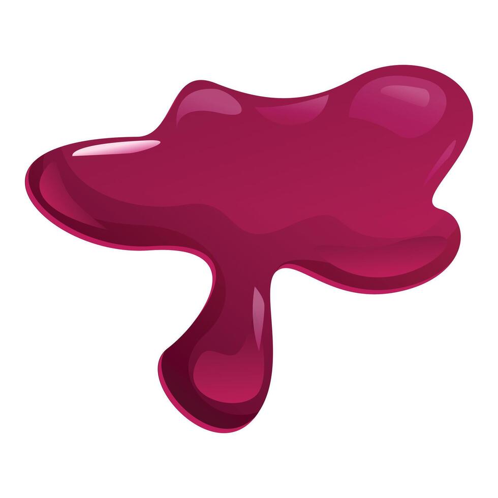 Current red syrup dripping down wall vector