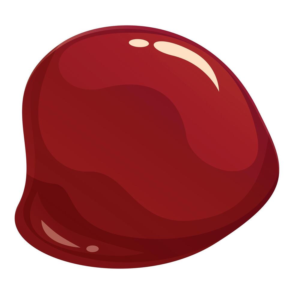 Red cherry sauce dripping, flowing down background vector