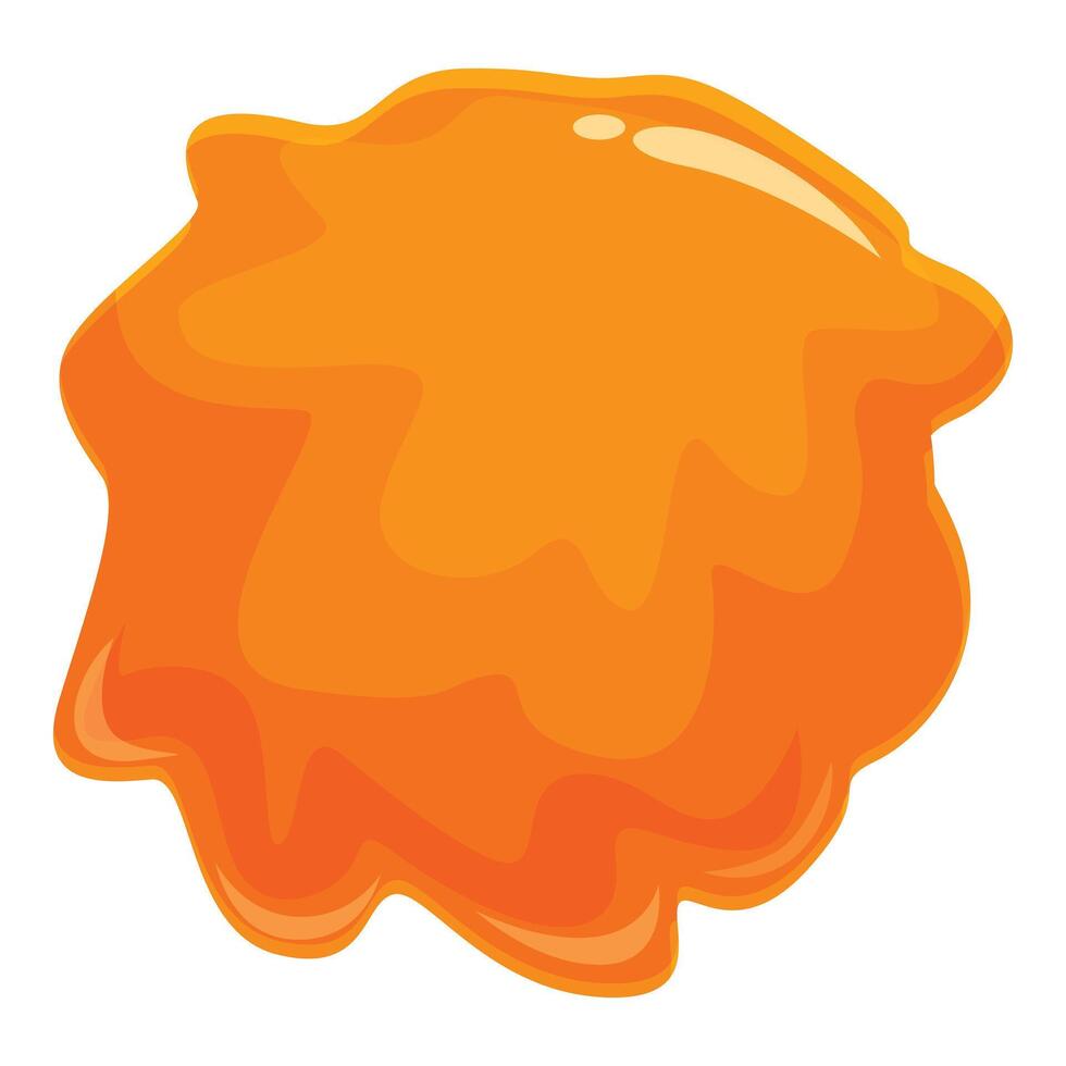 Orange sweet caramel sauce dripping background vector