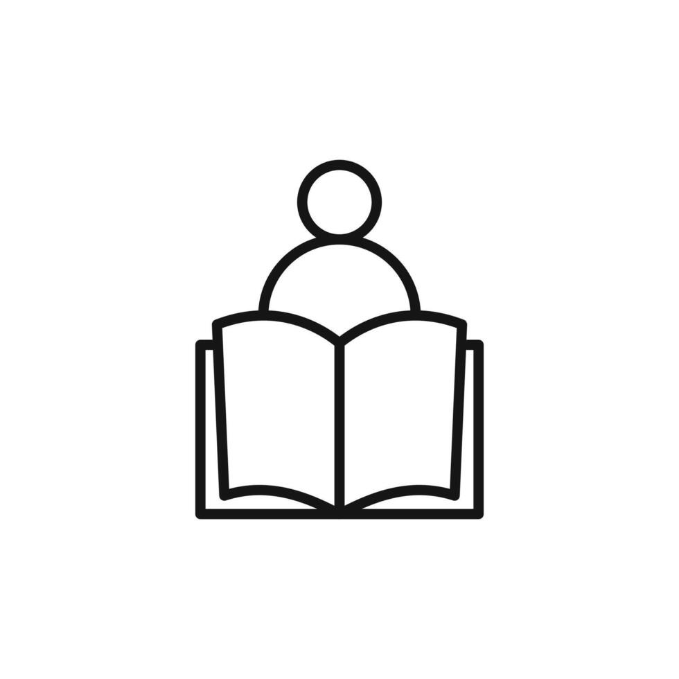 Open Book Icon Perfect for E-readers vector