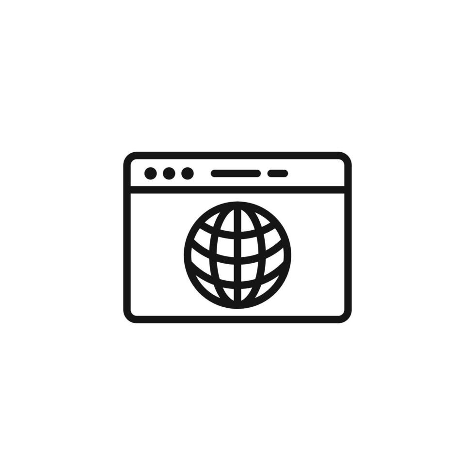 Browser icon set vector