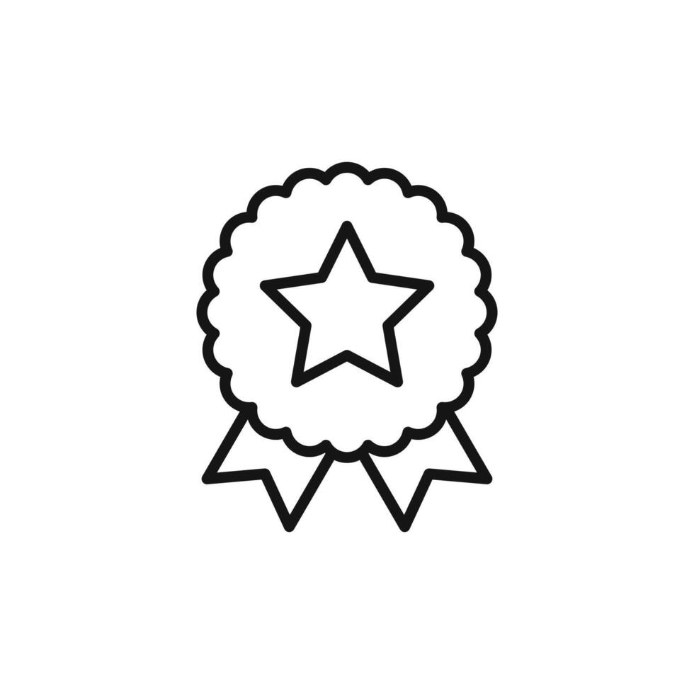 Achievement Badge Icon Perfect for Awards and Certifications vector