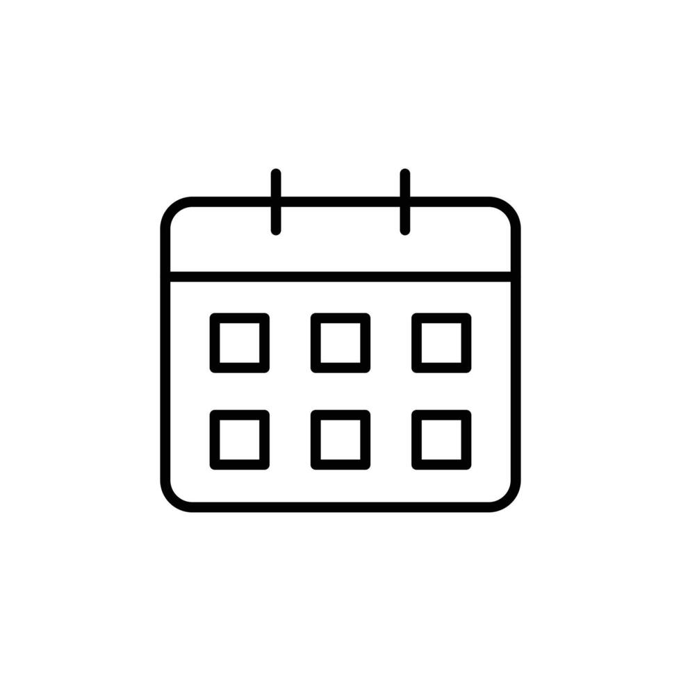 Calendar icon set vector