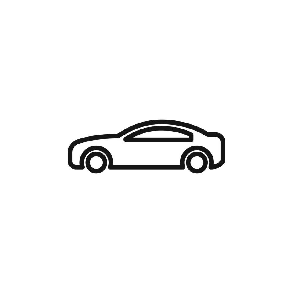 Automotive Car Side View Icon Ideal for Vehicle Design vector