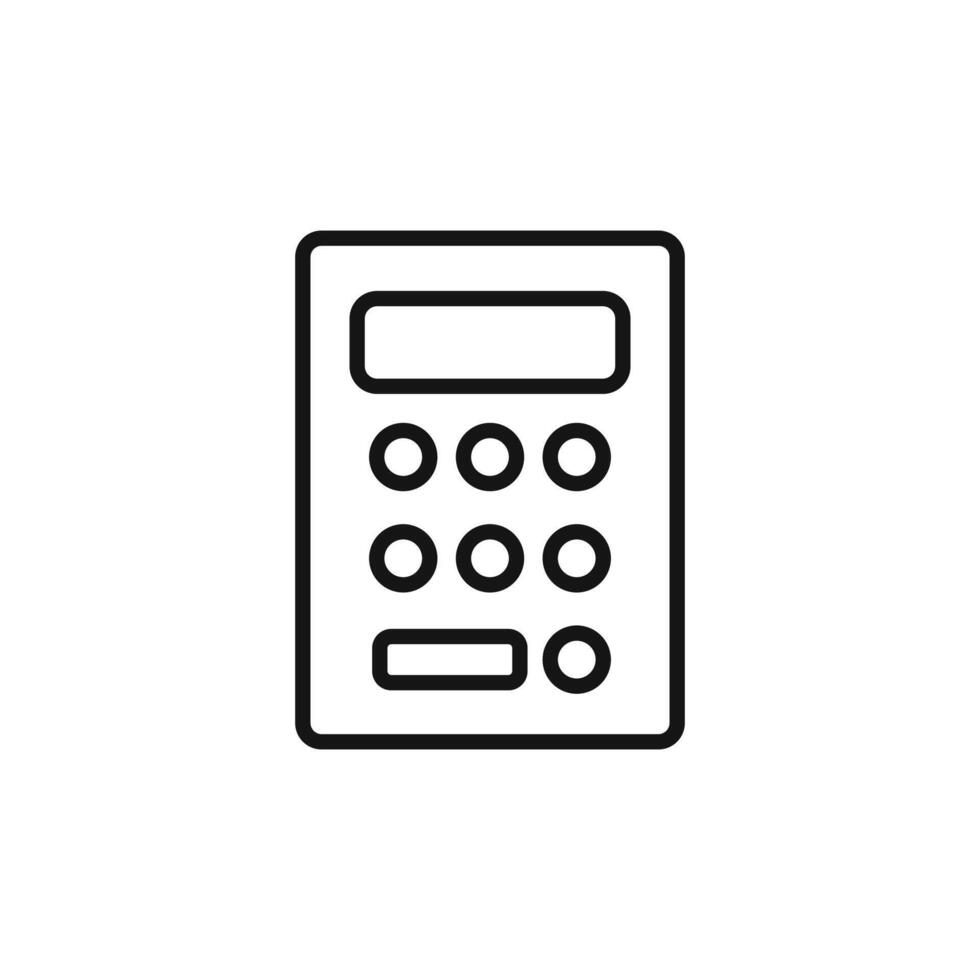 Financial Calculator Icon Ideal for Math and Budgeting vector