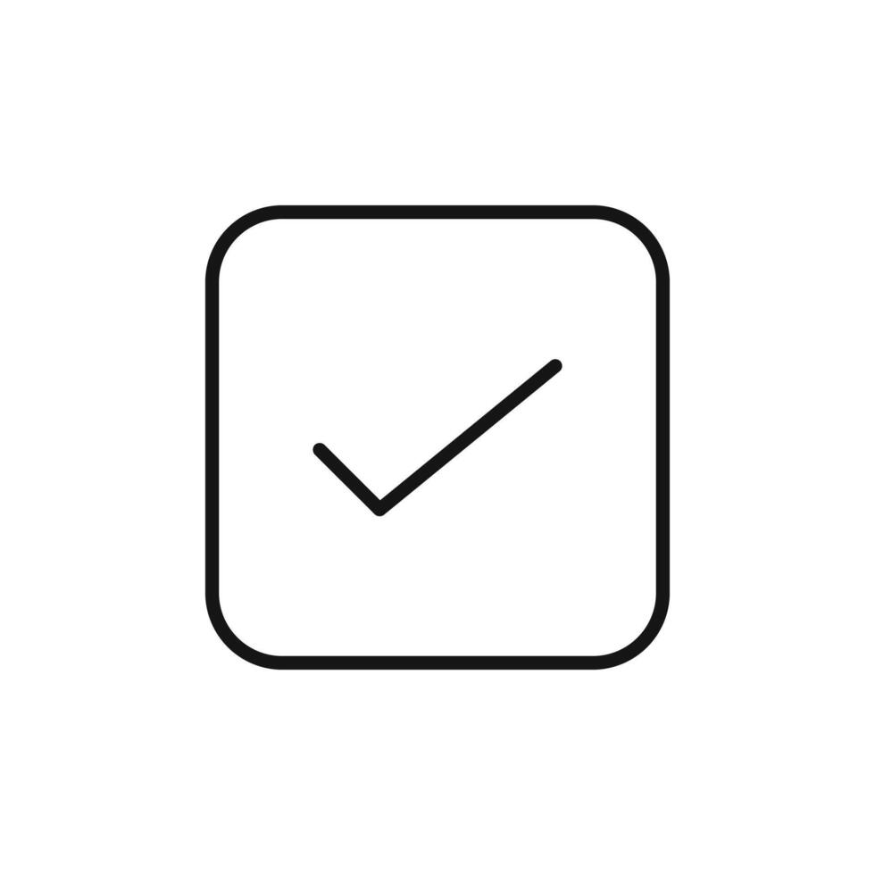 Verification Check Mark Icon Perfect for Approval Processes vector