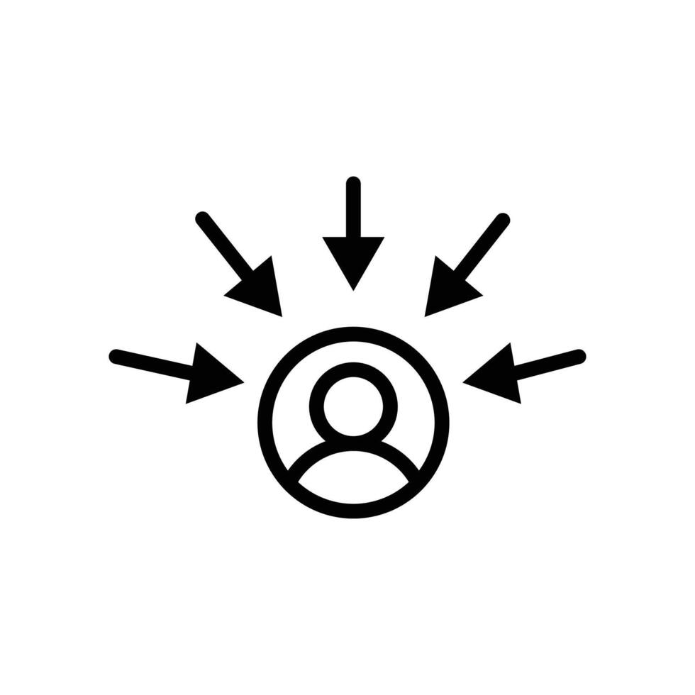 Customer-Centric Icon Perfect for Market Research and Business Analysis vector
