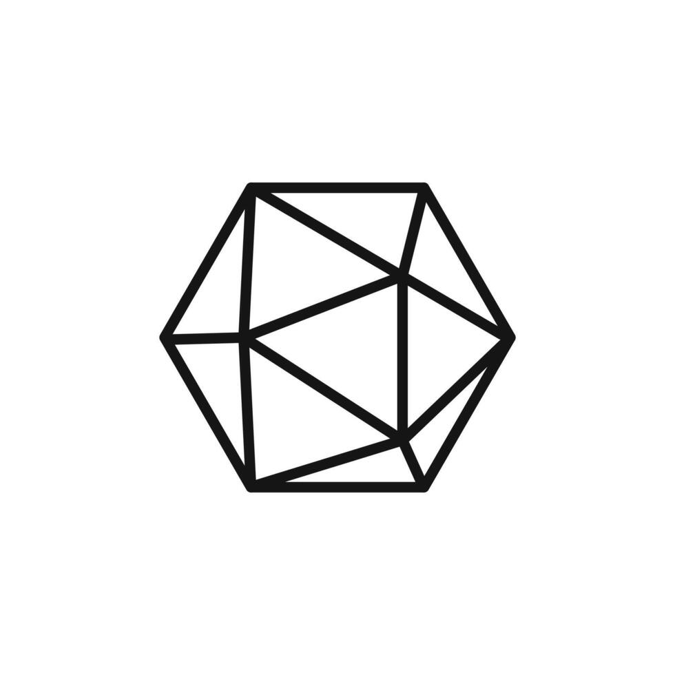 Dice D20 Icon Collection Gaming Dice Illustrations for Board and Role-Playing Games vector
