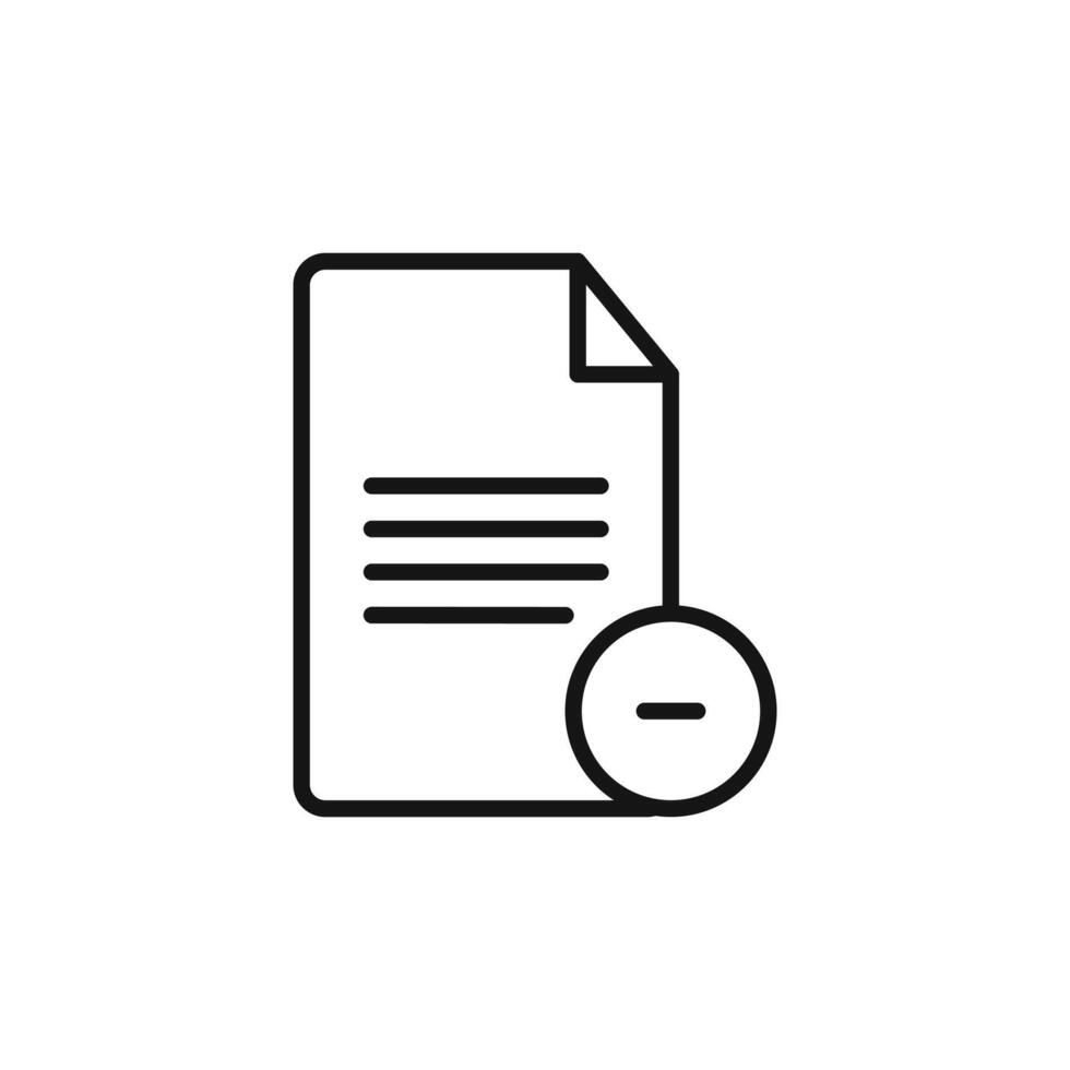 Secure Delete Document Icon for Permanent File Removal Services vector
