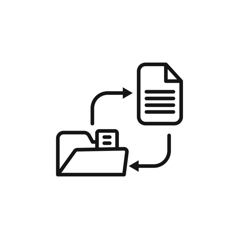 Data Transfer Arrows Icon Ideal for File Sharing vector