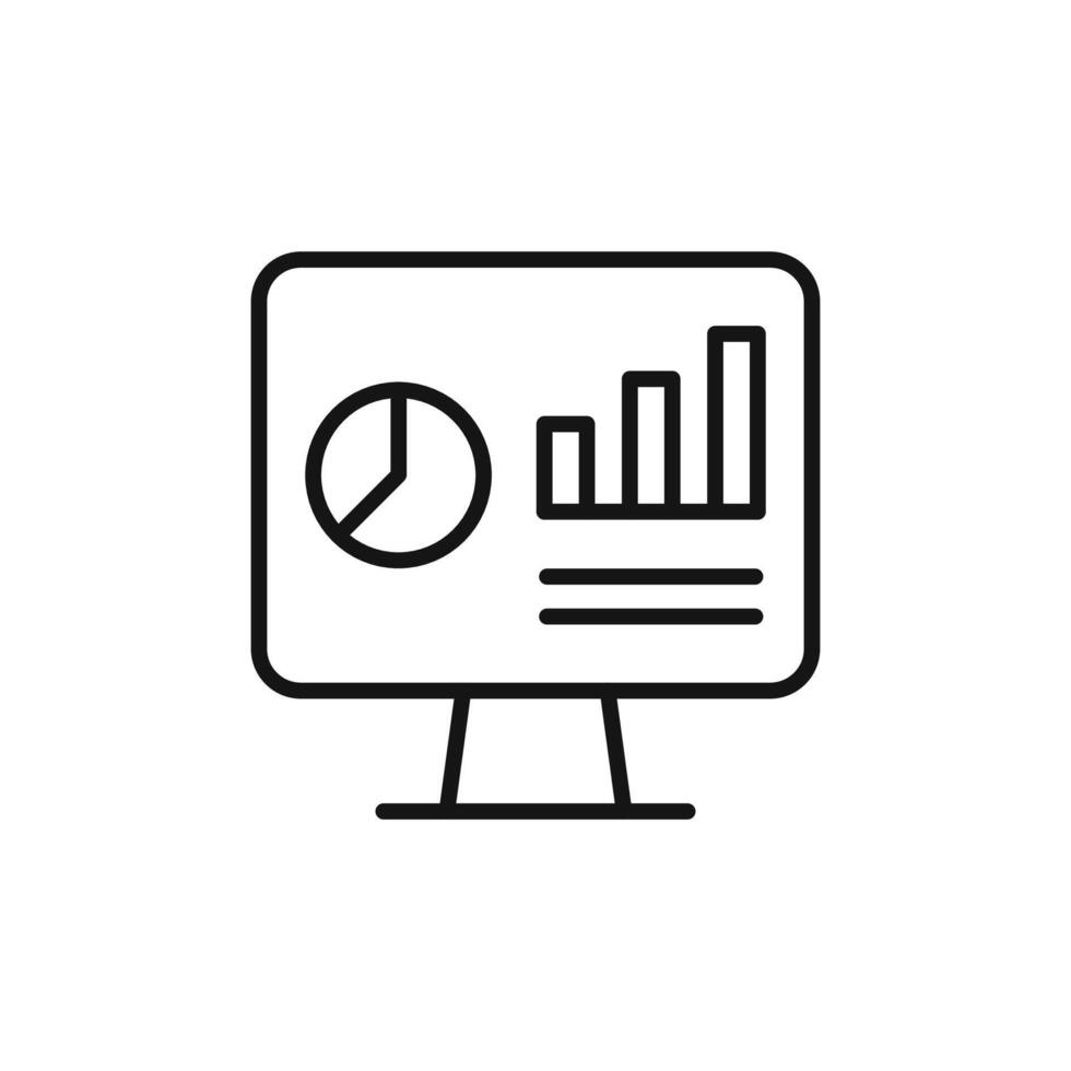 Analytics Dashboard Icon Ideal for Data Tracking vector