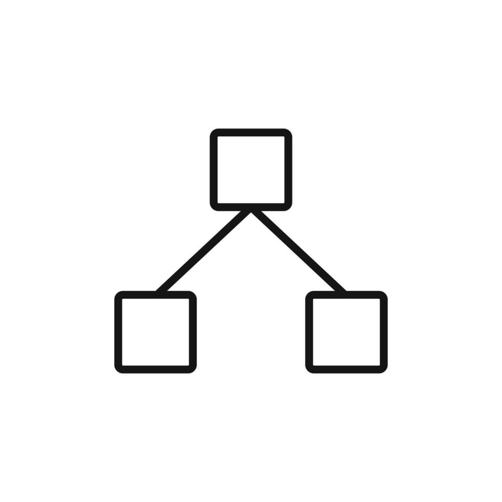 Tree chart icon ideal for hierarchical data visualization 47566616