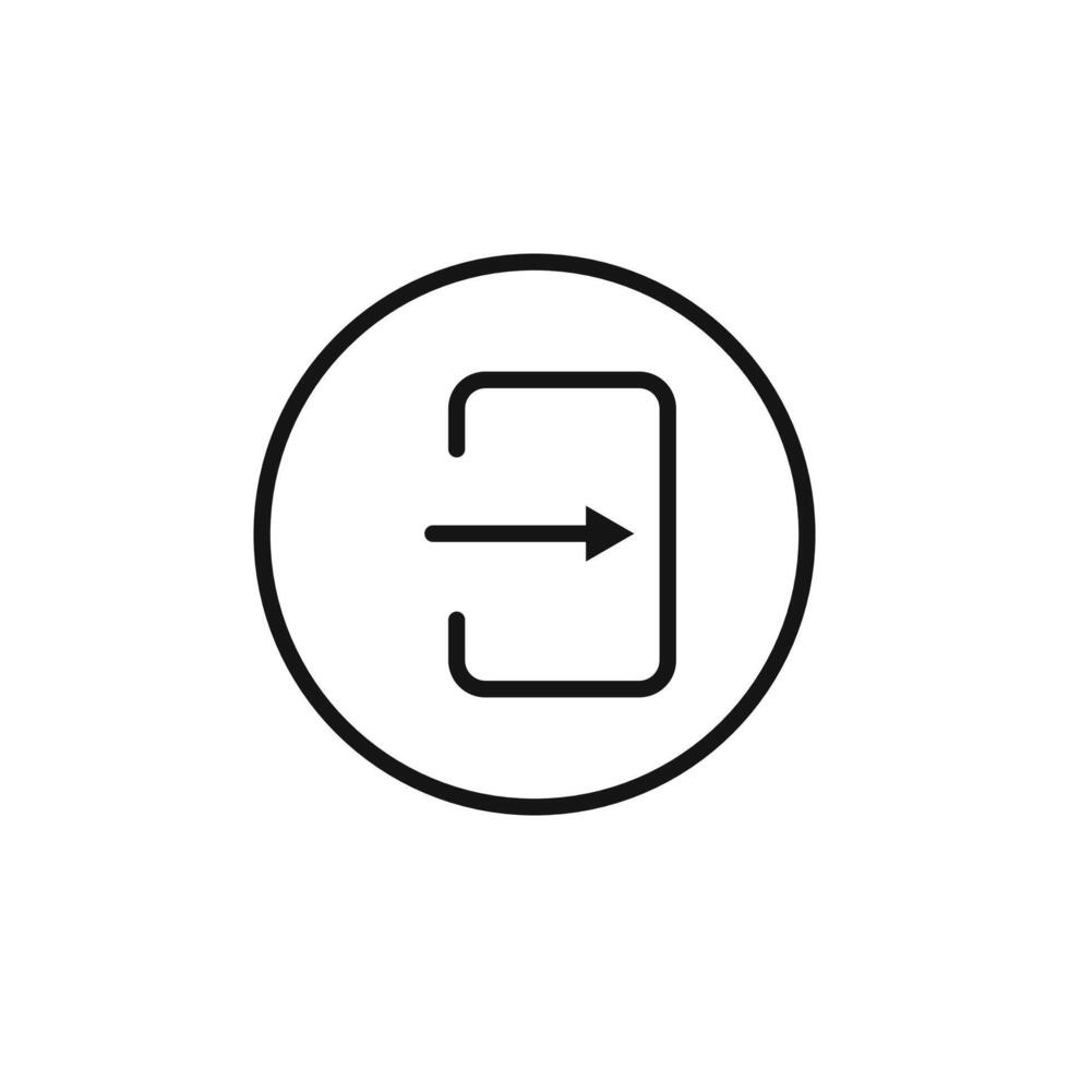Keyboard Enter Key Icon for Computing vector