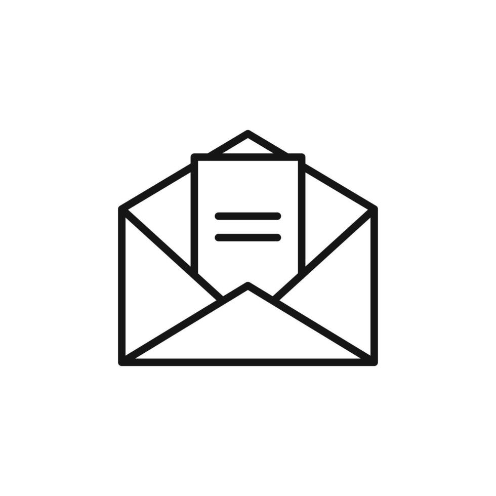 Open Envelope Icon Ideal for Mail Services vector