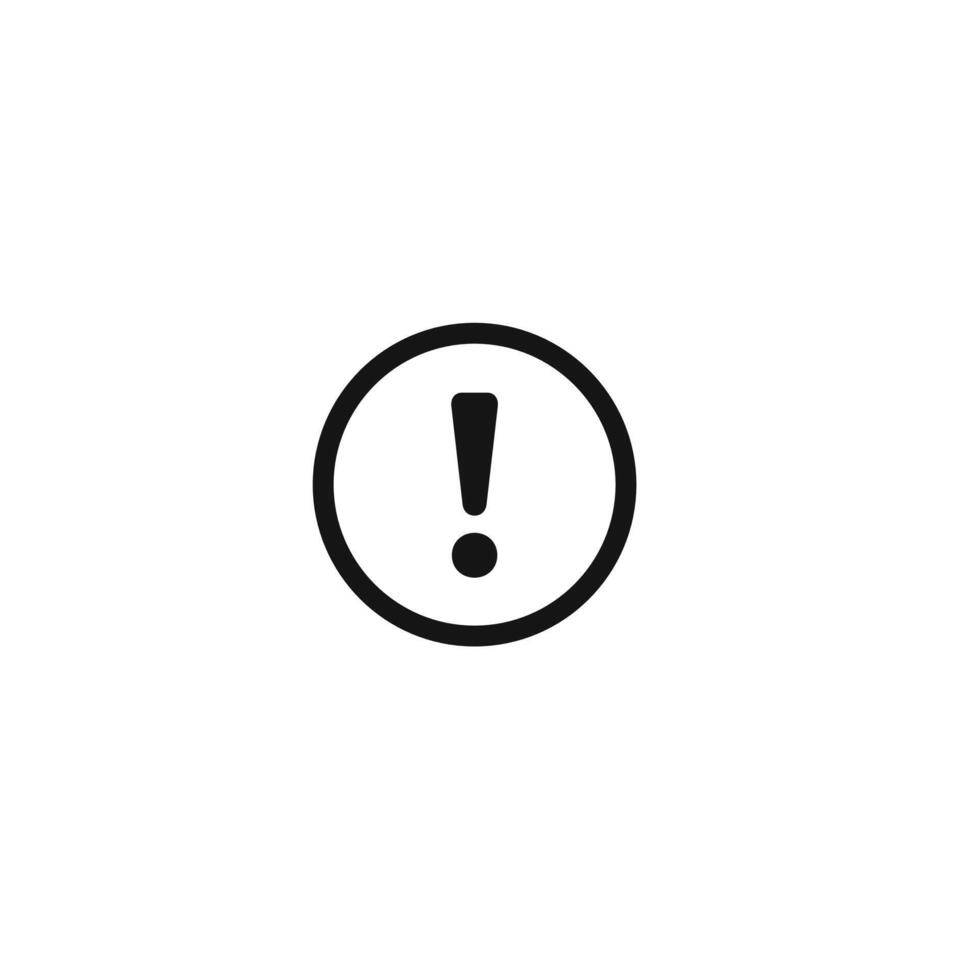 Warning Exclamation Icon Perfect for Important Notifications vector