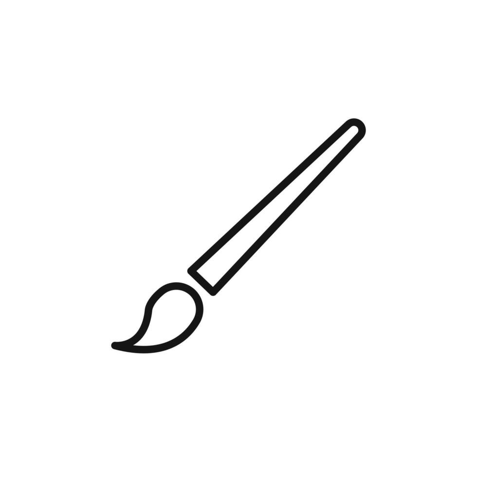 Creative Paint Brush Icon for Digital Art Studios and Design Tools vector