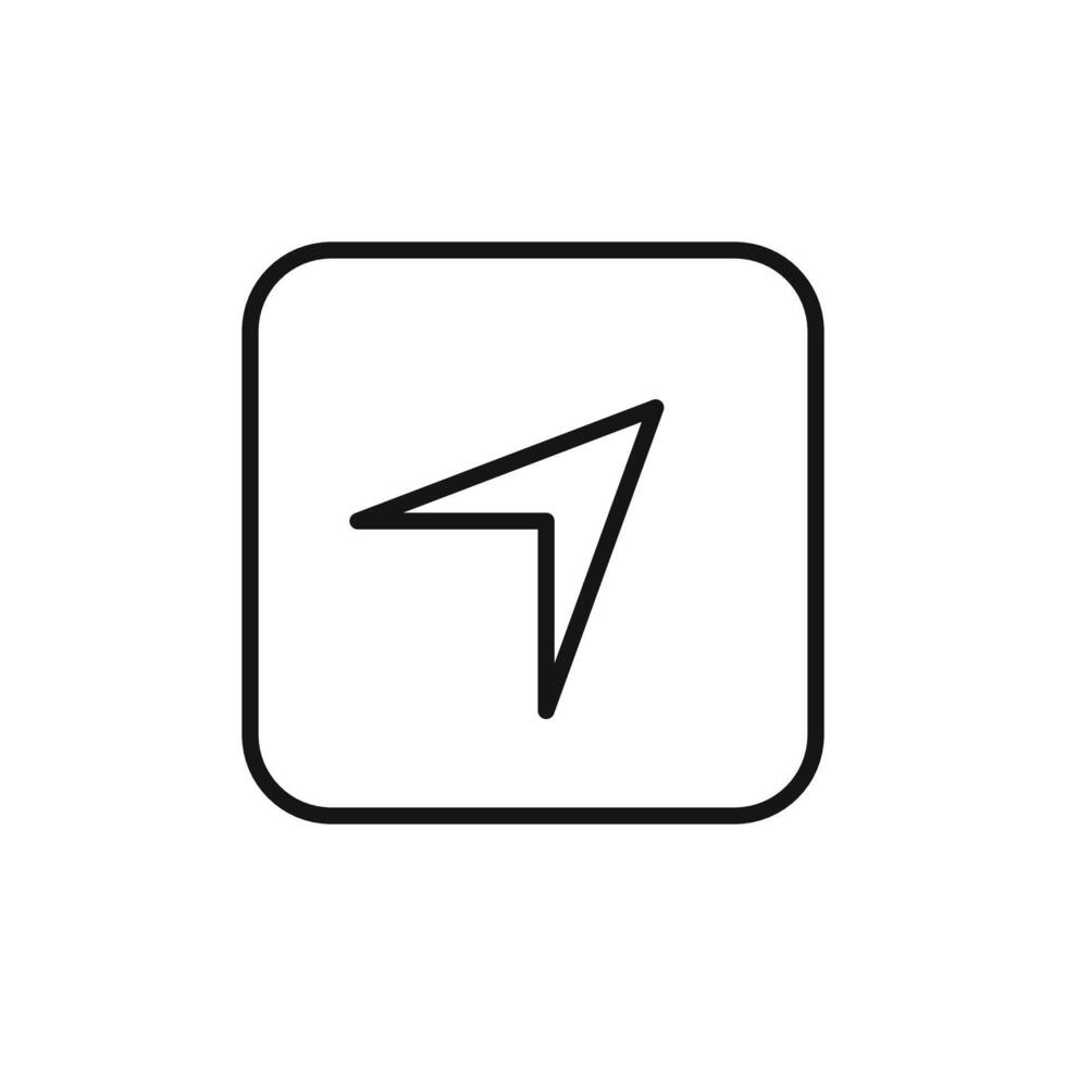 GPS Navigation Icon Ideal for Maps and Directions vector