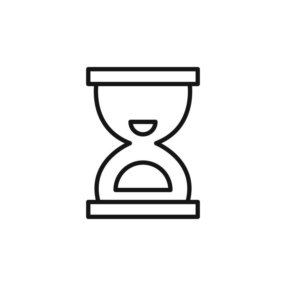 Hourglass Timer Icon for Time Management and Productivity Tools vector