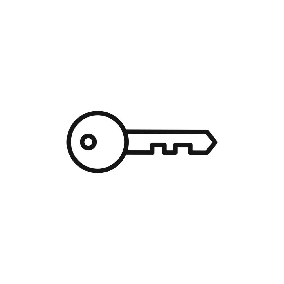 Secure Key Icon Perfect for Authentication and Access vector