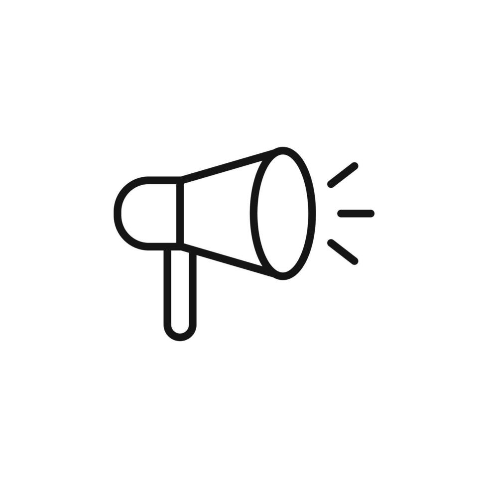 Loud Megaphone Icon Ideal for Announcements and Alerts vector