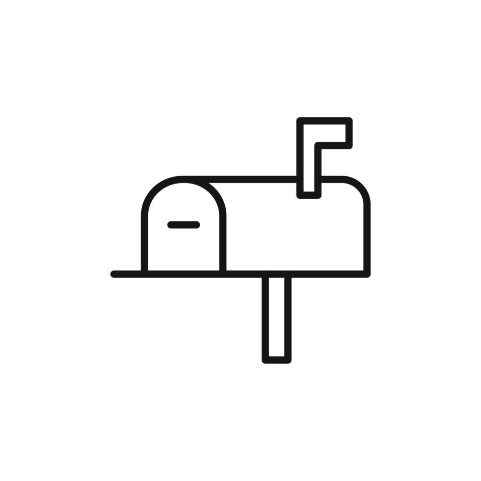 Mailbox Symbol Icon for Email Services and Postal Deliveries vector