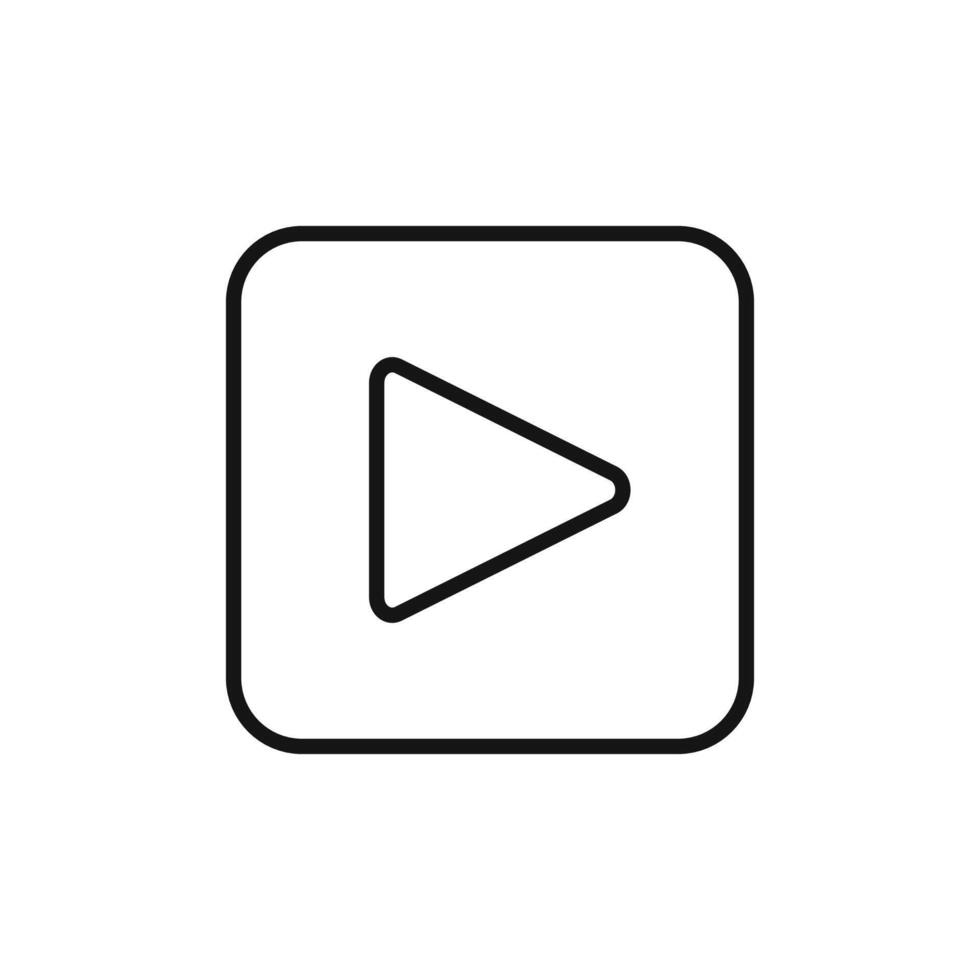 Multimedia Play Button Icon Perfect for and Audio Content vector