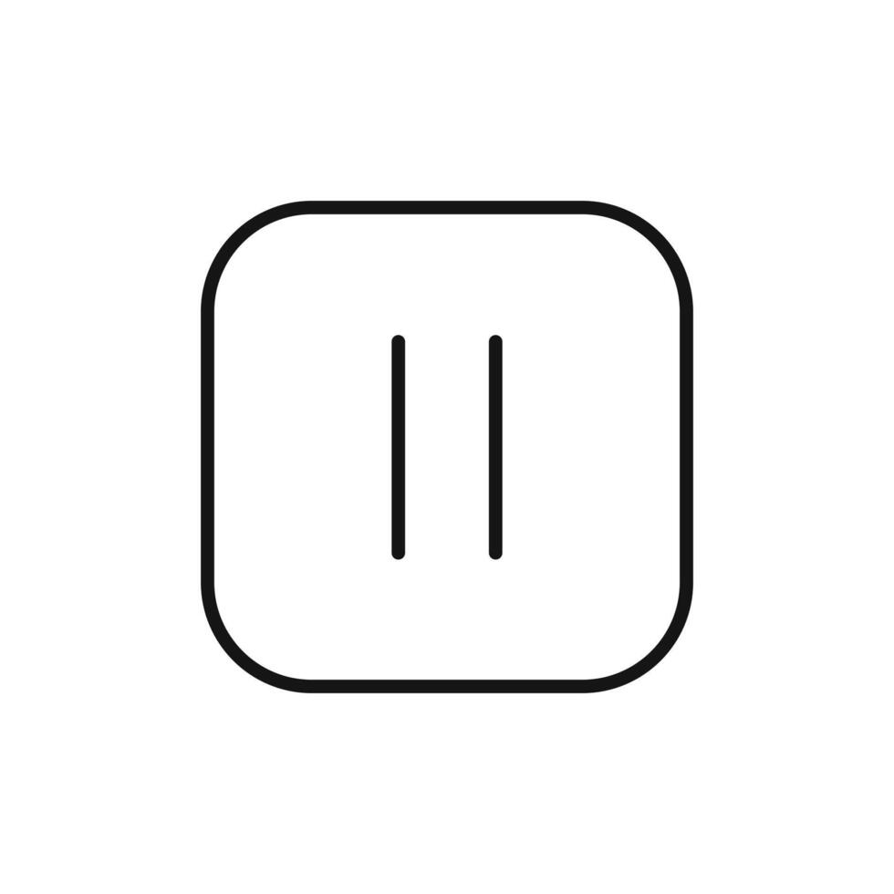 Media Pause Icon Perfect for and Audio Control vector