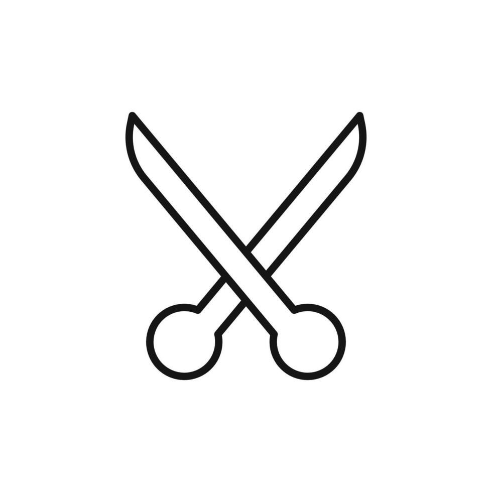 Craft Scissors Icon Perfect for DIY Projects vector