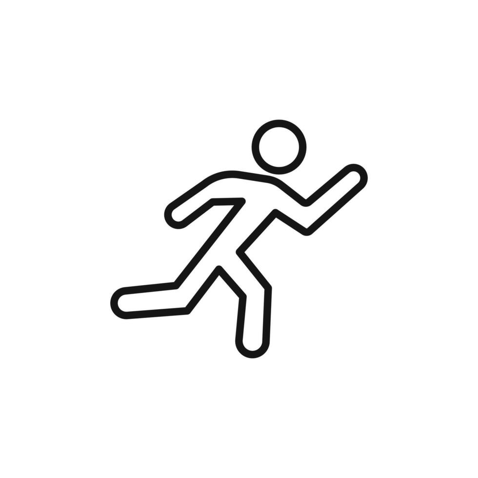 Fitness Running Icon Ideal for Sports and Exercise vector