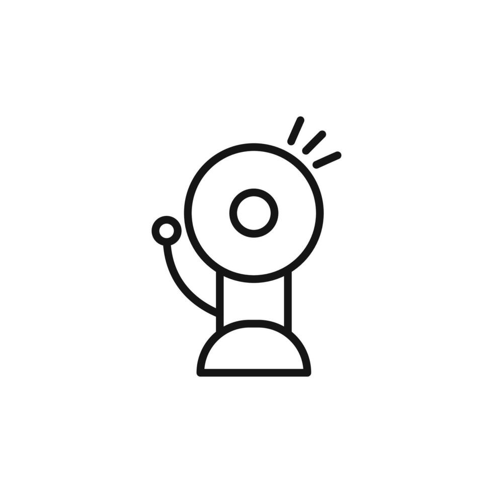 School Bell Icon Collection Educational Tool Illustrations for Learning Environments vector