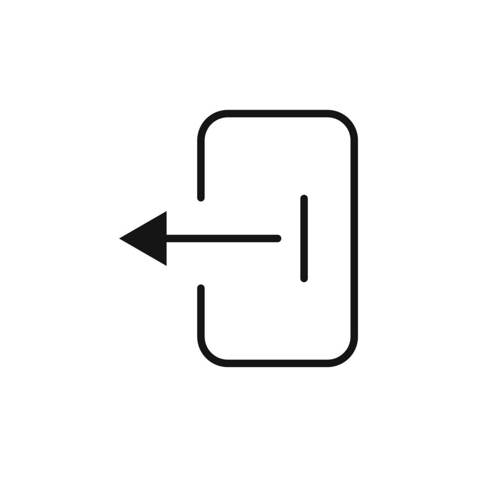 Logout Sign Out Icon Ideal for Exiting Applications and Accounts vector