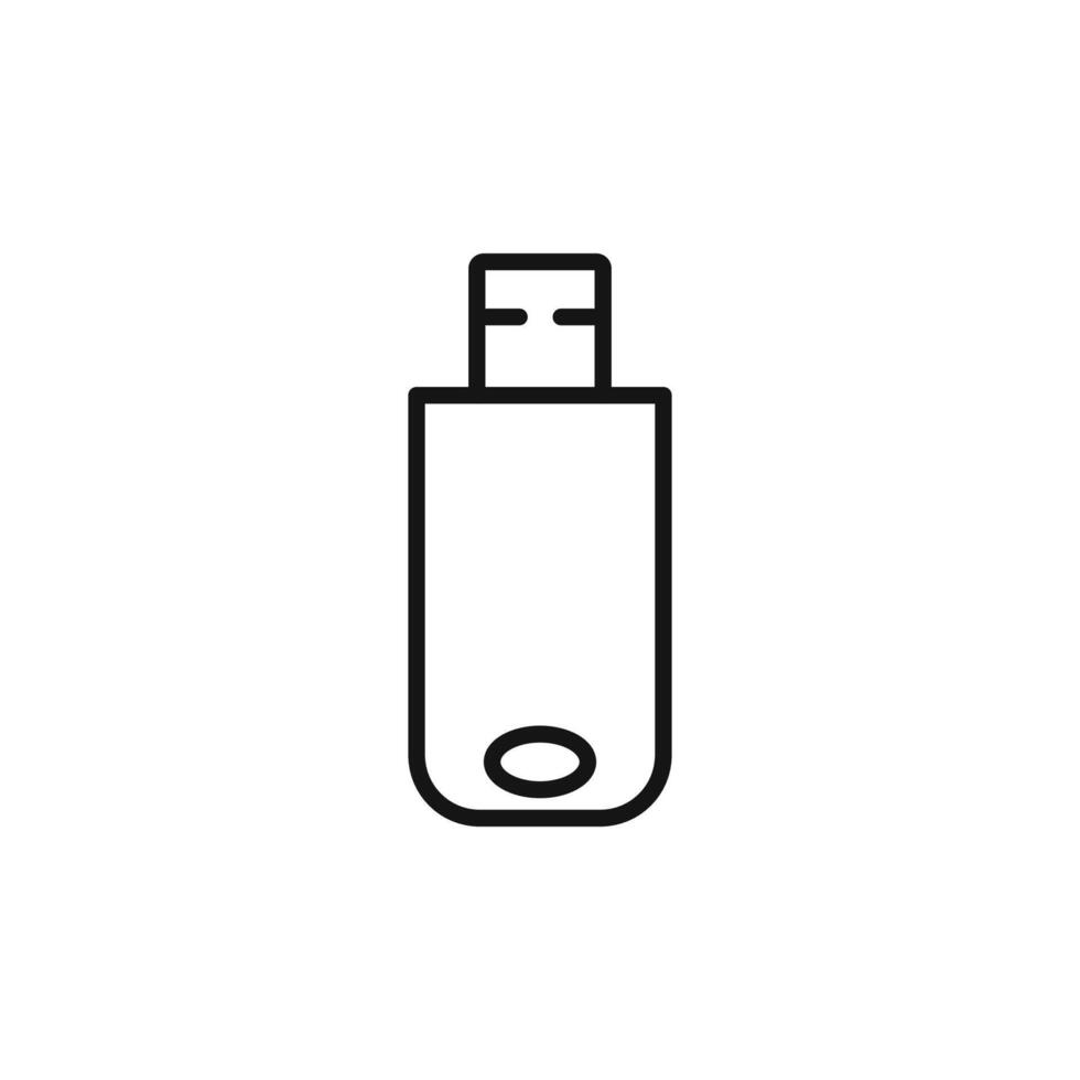 USB Pendrive Icon Collection Portable Storage Illustrations for Data and Technology vector
