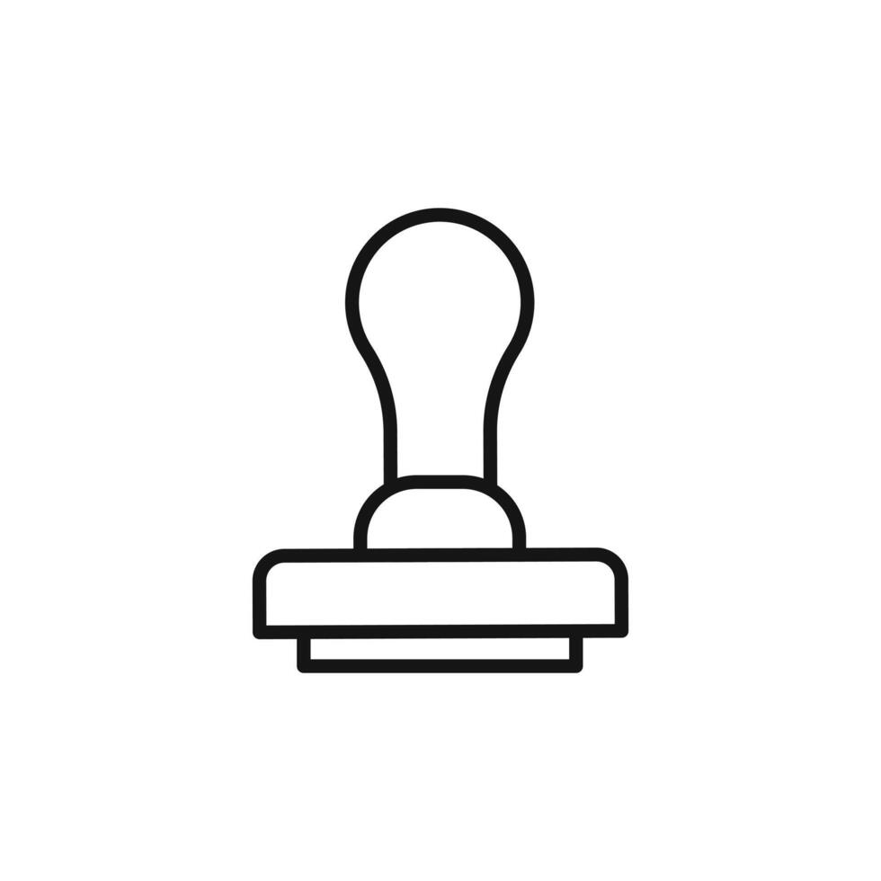 Stamp Icon Collection Postal Mark Illustrations for Mail and Documentation vector