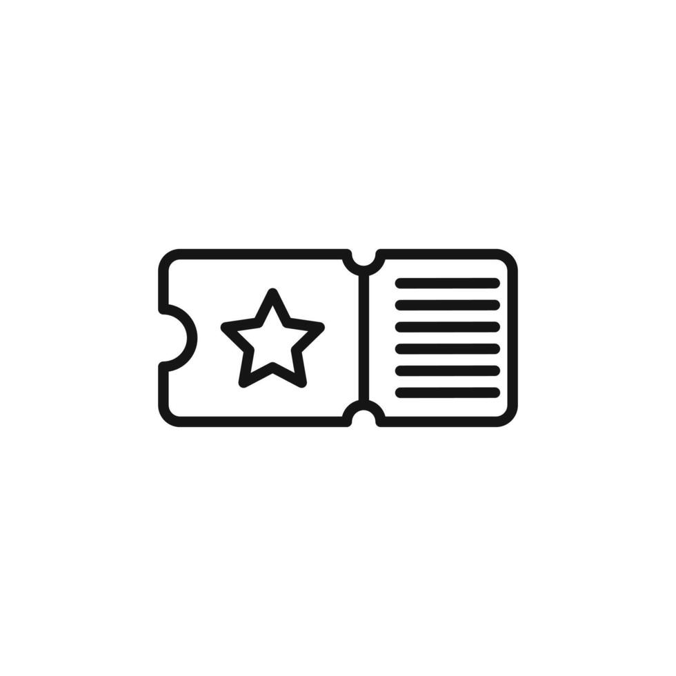 Ticket icon set vector