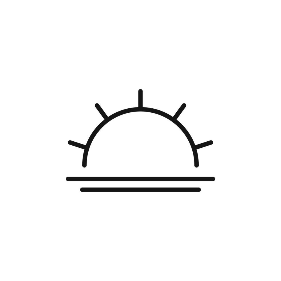 Sunrise Icon Collection Dawn Illustrations for Nature and Scenic Projects vector