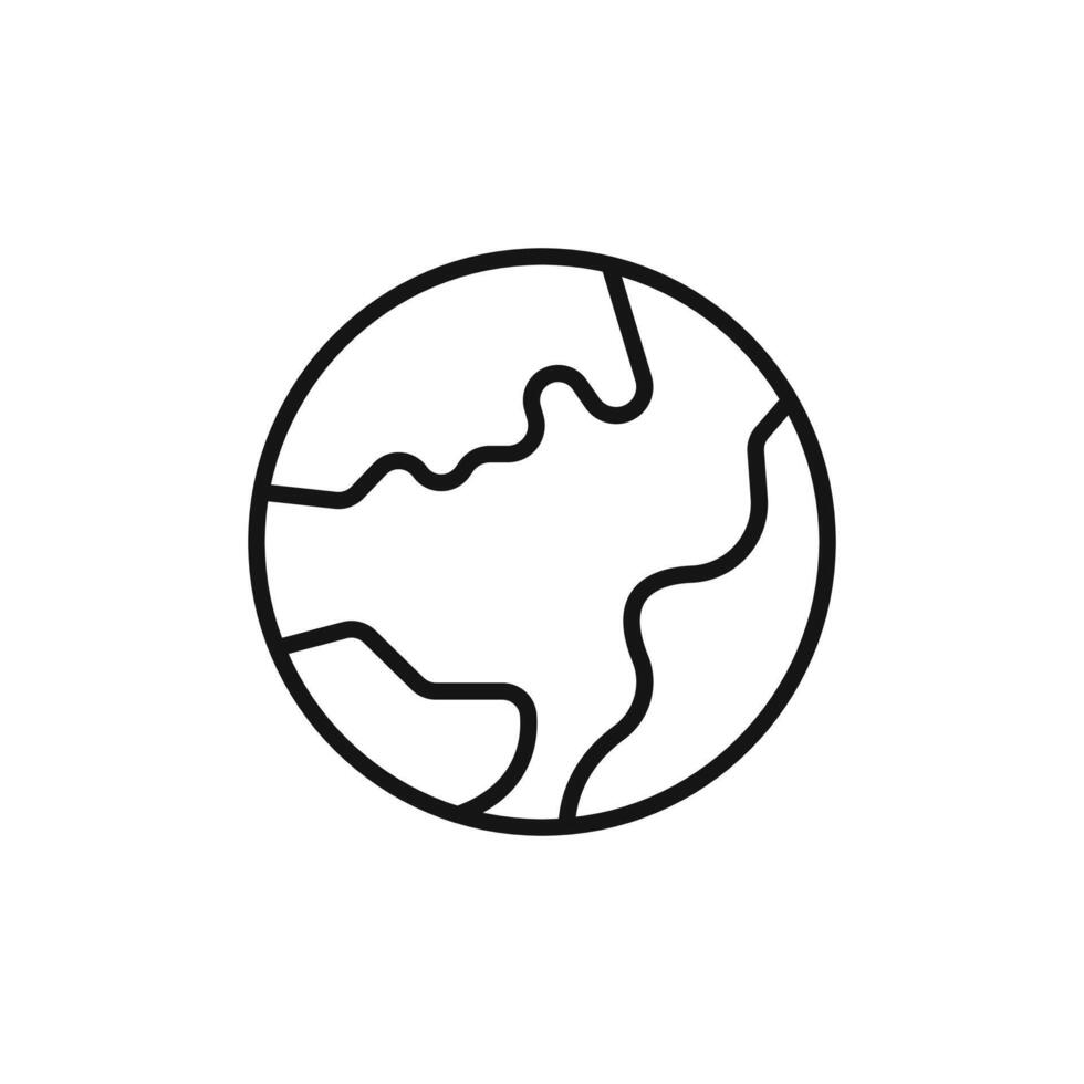 Global World Icon Perfect for International and Travel Themes vector